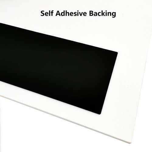 GALOFAY Silicone Door Kick Plate 28 inches, Self Adhesive Flexible Rubber Tape Stick On Scratches Protector Plates, Suitable for 24"-28" Doors, 6"x 28" Black