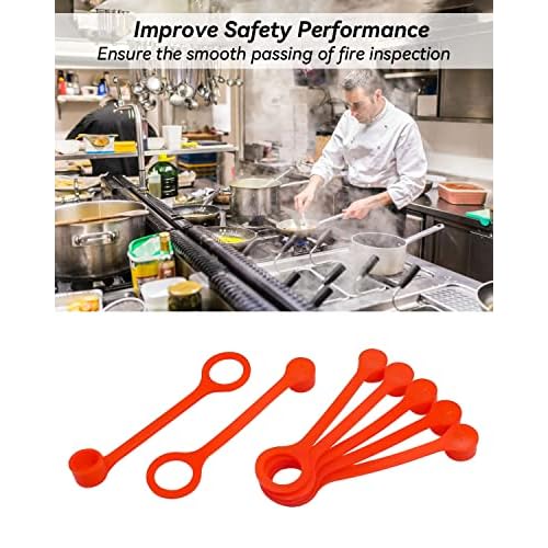 Rubber Blow Off Caps Fit for Ansul R102 Piranha Industrial Kitchen Fire Suppression Nozzles Suppression Vent A Hood Systems Grease Caps Kit, 20 Caps