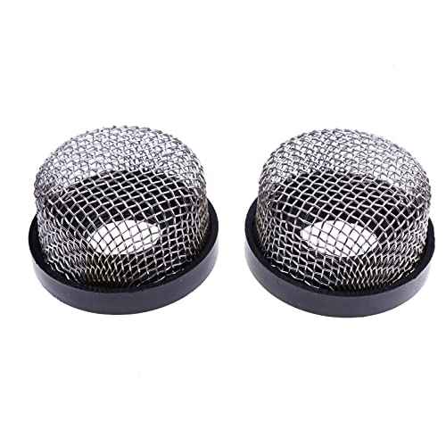 ZTUOAUMA 2X Stainless Steel Wire Mesh Screen Strainers Aerator Strainers 89621 Compatible with Aerator Pump Livewell Pump and Baitwell 3/4" - 14 Female Thread