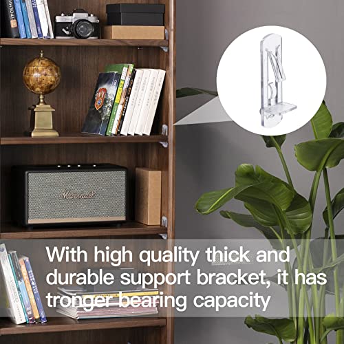 Plastic Locking Shelf Pins 20 Pcs 5mm (3/4 inch) Clear Fits 20mm Thick Shelves