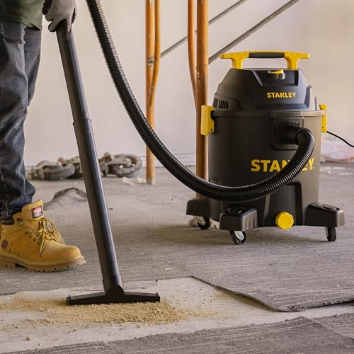Stanley 10 Gallon Wet Dry Shop Vacuum Cleaner with 6 Peak HP & Blower