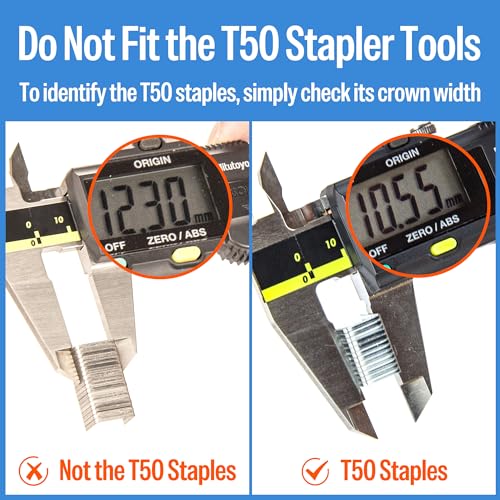 Meite 20 Gauge 304 Stainless Steel Upholstery Staples 3/8-Inch Leg, 1 Box Heavy Duty Construction & Furniture Staples