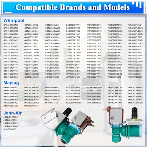 Refrigerator Water Inlet Valve W10238100 WPW10238100 IMV-8100 1/4in