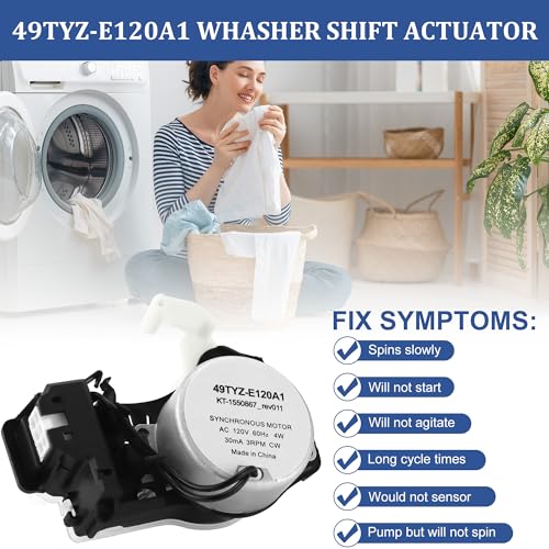 Washer Shift Actuator W11481722 W10913953 compatible 49tyz-e120a1