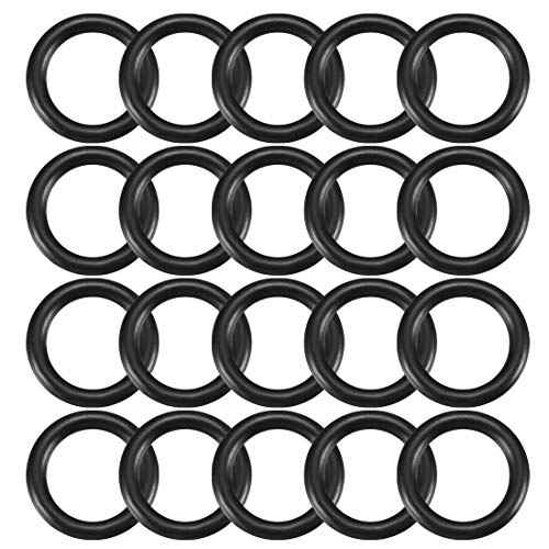 uxcell Nitrile Rubber O-Rings 12.5mm OD 8.5mm ID 2mm Width, Metric Sealing Gasket, Pack of 20
