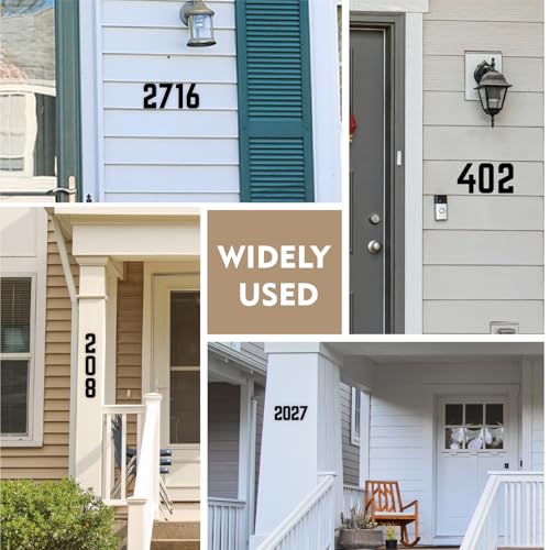 Black 3-Inch Self-Adhesive Acrylic House Letter - SpNo1-MS