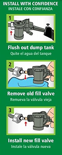 Fluidmaster 703AP4 No Finish Fill Valve for Glacier Bay & Niagara Toilets - 1 Pack