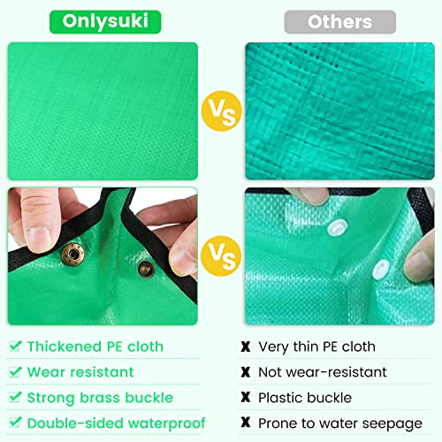 Small Waterproof Repotting Mat for Indoor Plants 26.8 x 26.8 inches - Green