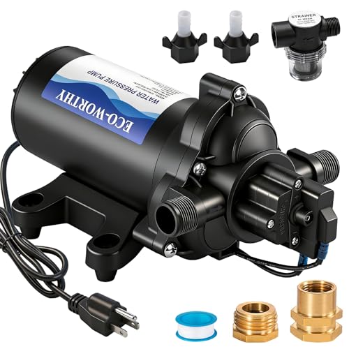ECO-WORTHY Black 33-Series Industrial Water Pressure Pump 110V, 4 GPM, 50 PSI