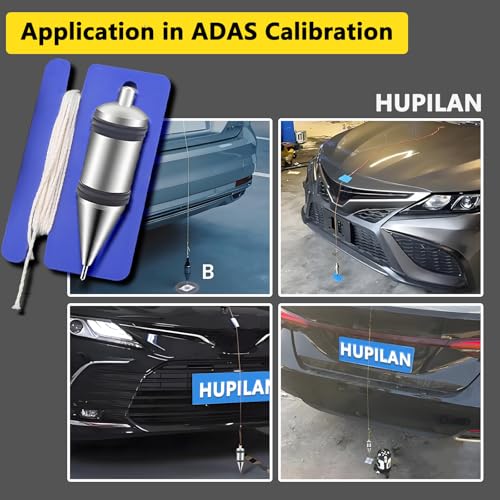 10.58 oz / 300g Plumb Bob with String, 5m Nylon Cord for ADAS