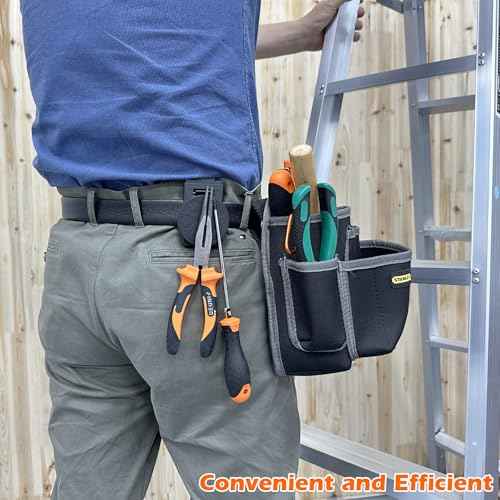 MUTUACTOR Magnetic Tool Belt Clip,Heavy-Duty Magnet Tool Holder for Belt Clip,1 Set Anti-Slip Magnetic Clip Tool Belt Accessories for Hammer Screwdrivers Adjustable Wrench Magnet Tools and Hardware