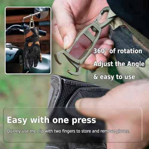 5pcs Glove Clips & Glove Holder, Glove Clips for Work Glove Holders, for Duty Belt, for Construction