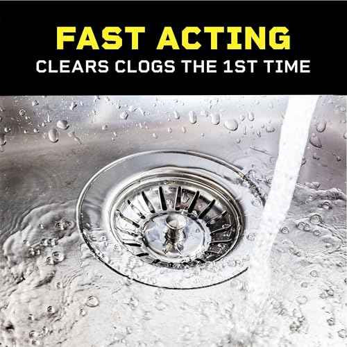 Liquid-Plumr Pro-Strength Clog Destroyer, Liquid Drain Cleaner, 80 Fluid Ounces (Package May Vary)