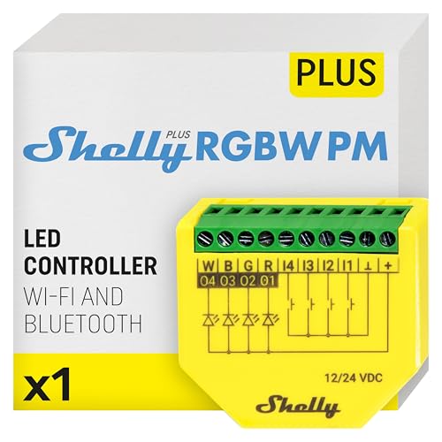 Shelly Plus RGBW PM WiFi Smart LED Controller with Power Metering - Variation 1