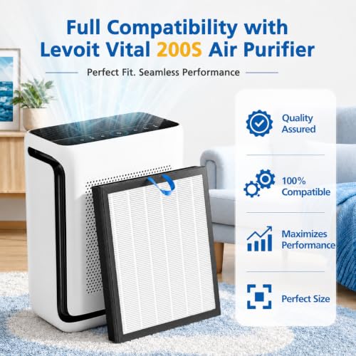 JORAIR Vital 200S Replacement Filter for LEVOIT Vital 200S-P Air Purifier, 2 Pack - White-5