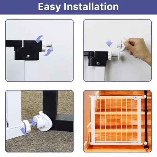 Baby Gate Banister Adapter (2 Pack) Universal Hardware for Pressure Mounted Gate - Stairs to Wall Parts for Pets - White Extender