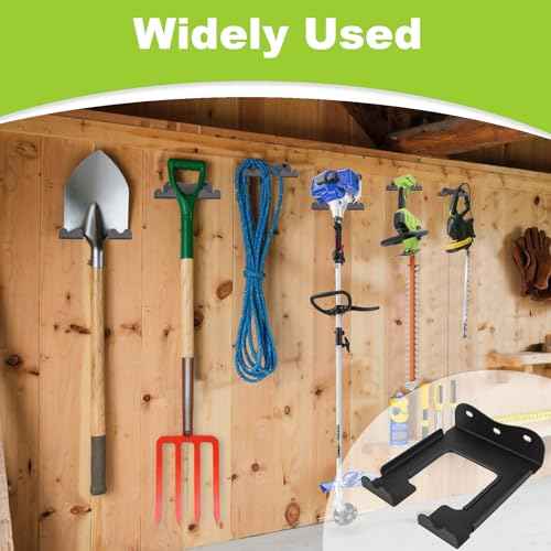 Garage Organizer Trimmer Rack,Garden Power Tool Hanger Weed Whackers Holder Wall Mounted for Grass Trimmer, Hedge Trimmer, Garage Trimmer,Garage Organization Storage Shed Organizer