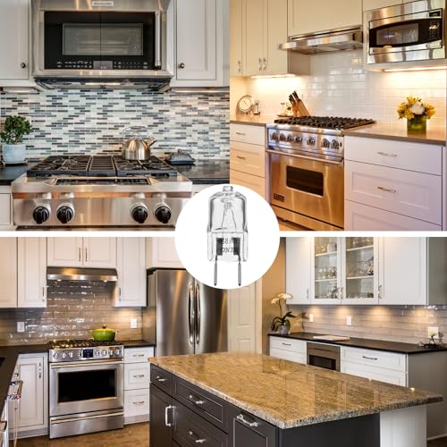 CATO-WDJ 2 Pack 120V 20W G8 Microwave Light Bulbs for GE/Samsung/Kenmore (Over Stove) - Dimmable