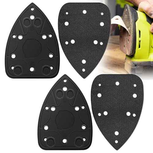 2 Pack 039065005001 Mouse Sander Replacement Pads Compatible with Ryobi Ridgid/Homelite CFS1503K CFS1503 CFS1502 CFS1503G for Ryobi Mouse Sander Replacement Pad