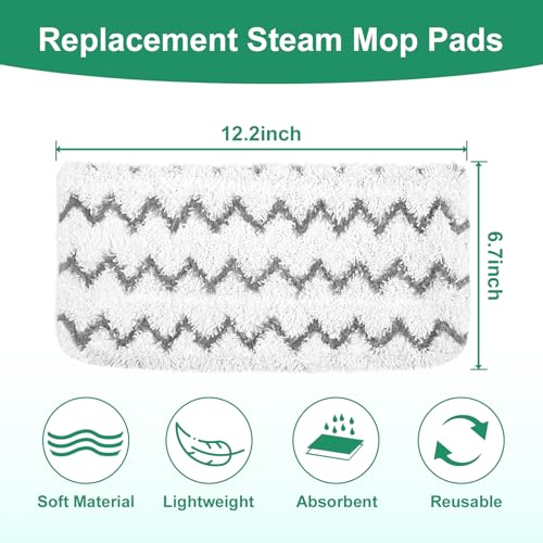 4 Pack Steam Mop Replacement Pads for Shark S1000 Series | Jikefa