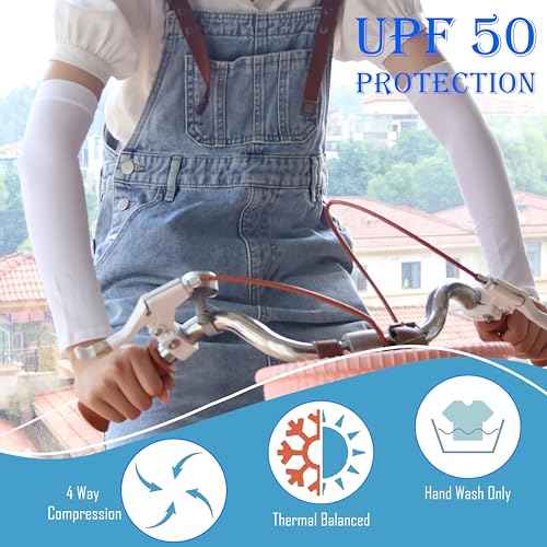 3 Pairs Kids Arm Sleeve, Cooling Compression Sleeve UV Sun Protection Arm Sleeves for Baseball Volleyball Basketball Football Youth Boys & Girls (Black White Grey)