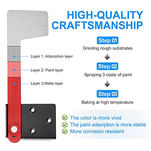 Ozland Post-Mount Mailbox Flag Kit - Galvanized Steel Replacement Flag with Multiple Installation Methods