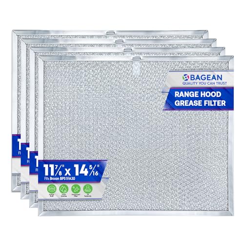 Bagean 4-Pack Stove Vent Filter 11.8x14.3 in Fits Nutone Broan Range Hood