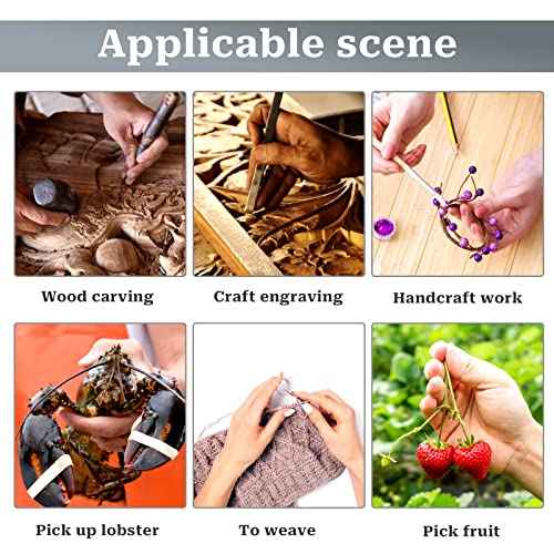 100 Pieces Cotton Finger Cots,Cloth Finger Cots Finger Toe Sleeves Fingertips Protective Cover Thumb Protector Comfortable and Breathable, Absorb Sweat (White)