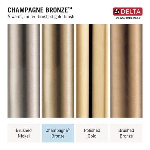 Delta Faucet Air Switch for Disposal Gold, Air Switch for Garbage Disposal, Air Switch Kit, Air Switch Button, Champagne Bronze 72050-CZ