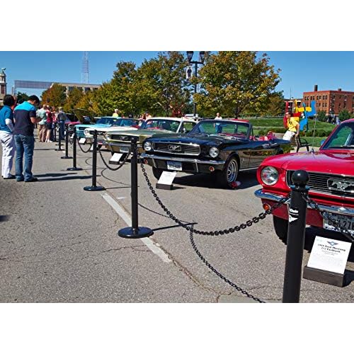 Mr. Chain Heavy Duty Plastic Barrier Chain, Black, 2-Inch Link Diameter, 25-Foot Length (51003-25)