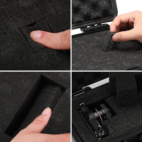 Mayouko IP67 Waterproof Tool Box with Foam Insert, 11.6 x 8.3 x 3.9 in – Shockproof Hard Case