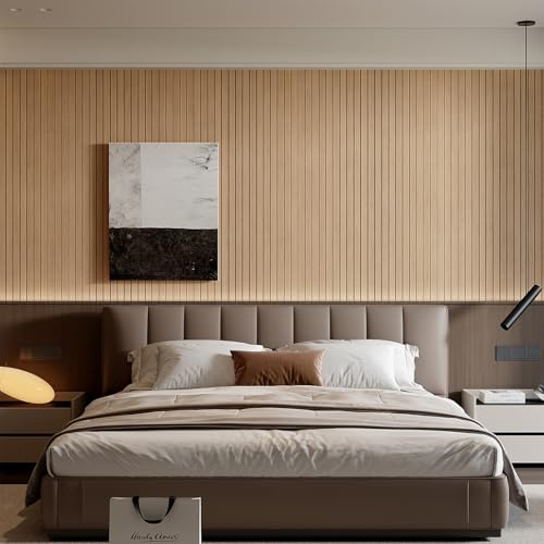 YULI 3DH Peel & Stick PVC Slat Wall Panel 15.8