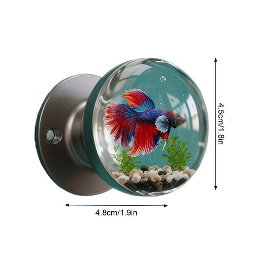 Unique Decorative Door Handle, Round Glass Bead Door Handle, Retro Round Resin Epoxy Flower Door Knob Retro, Nature Style Transparent Animal Crystal Door Knobs Pull Handles, Artistic Unique Knobs (L)