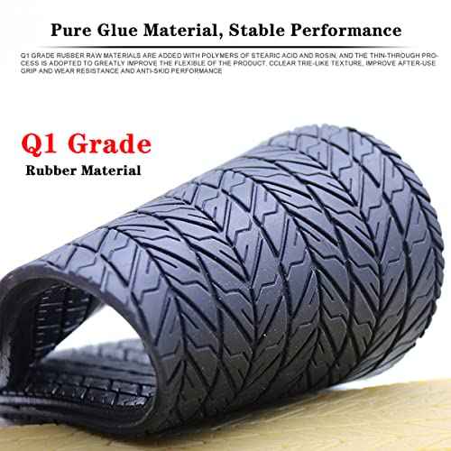 Anti-Slip Rubber Replacement Shoe Bottom Repair Material, Black, 12.8 x 5.11 inch