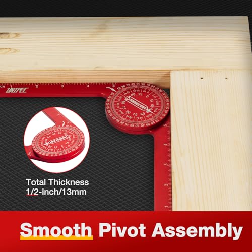 UNIPEC 7.3 in Aluminum Miter Saw Protractor & Angle Finder Tool