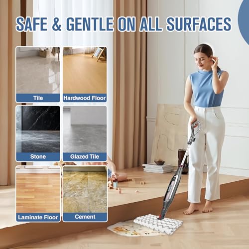 NXPPYY 2 Pack Stripe Steam Mop Replacement Pads for Shark GENIUS S5003D/S3973D (2 Pack)
