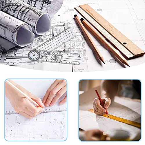 7in Foldable 360° Goniometer Protractor - Clear Dual-Scale Ruler