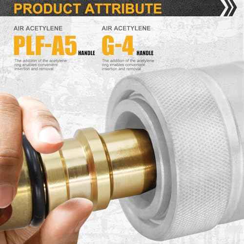 A-3 3/16" Air Acetylene Replacement Tip for Turbo Style for PLF-A5 or G-4 Handles, with Flint Striker (A-3 3/16")
