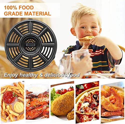 GWY 8.2" Crisper Pan for Ninja AF101 AF150 AF161 Air Fryers 4-5.5 Qt - Dishwasher Safe