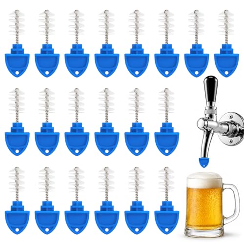 Darlingao 20-Pack beer tap plug brushes for draft beer faucets, cleaning brushes