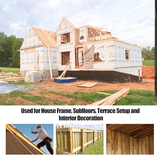SITLDY 21° Galvanized Framing Nails 4 Sizes, 400 PCS - Heavy Duty Construction Fasteners
