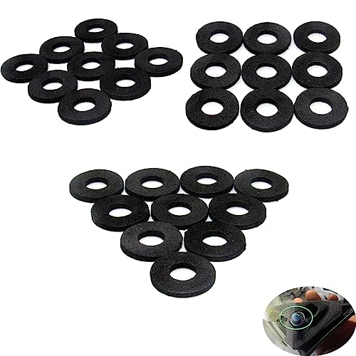 100 Pack Seal Ring Sponge Pad Foam Gasket Sound Insulation Spacer Shockproof Washer for Car Door Trim Panel Retainer Clips Buckle Bumper Fastener