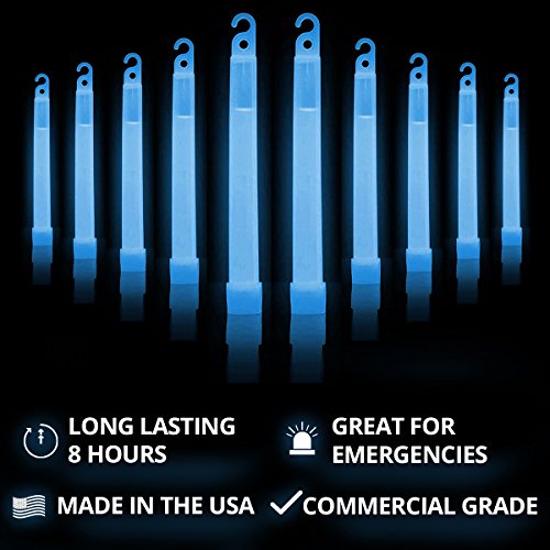 Cyalume Glow Sticks Military Grade Lightstick - Premium Blue 6¡± SnapLight Emergency Chemical Light Stick with 8 Hour Duration (Bulk Pack of 30 Chem Lights)