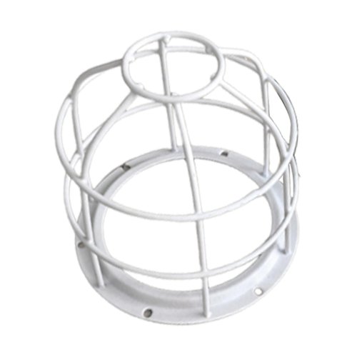 Generic Light Bulb Cage Guard, Bulb Protective Lampshade Replacement, Practical Accessories Warning Light Protective Cover, White
