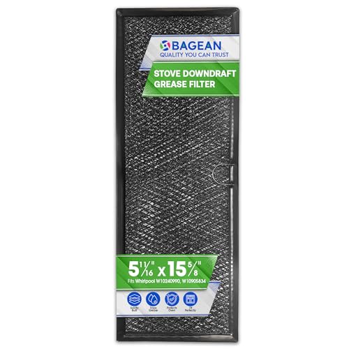 Downdraft Stovetop Filter 5.67 x 15.63 in - Replacement for Whirlpool/Jennair W10240990 W10905834