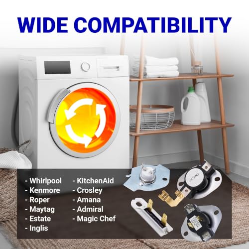BlueStars 3387134 Dryer Cycling Thermostat & 3392519 Thermal Fuse Kit