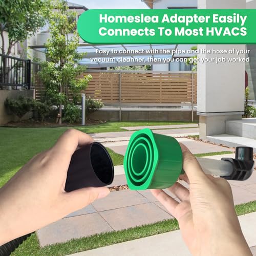 Homeslea Green AC Drain Line Unclogger Adapter - 1 Inch Pipe Cleaner Tool