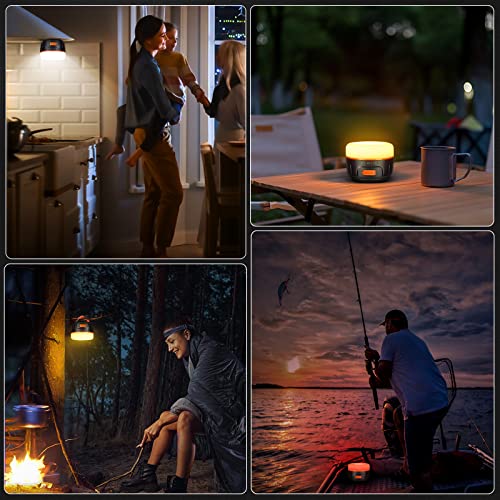 Yonktoo Rechargeable Tent Light Orange 1000LM Camping Lantern with 6400mAh Battery