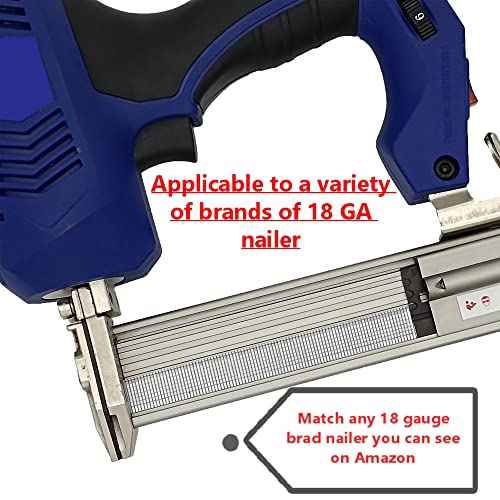 SimCos18 Gauge Brad Nails 2¡±,1-1/2",1-1/4",1",5/8",1600 pcs Assorted Project Pack,Galvanized 18 GA Nail Gun Nails Assorted and Small Finishing Nails for Pneumatic, Electric Brad Nailer