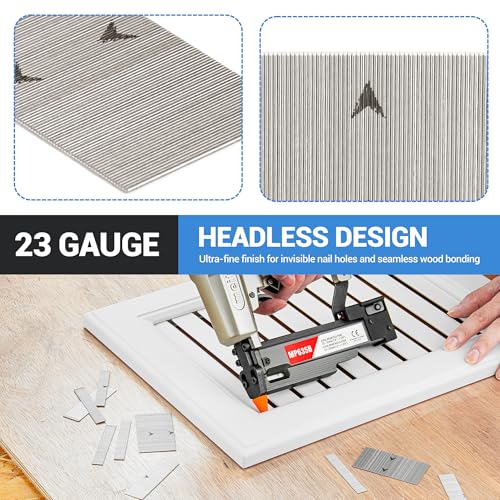Meite 23 Gauge 1-3/8 Inch Stainless Steel Pin Nails for Nail Gun, Micro Headless Nails, 1,500 Counts